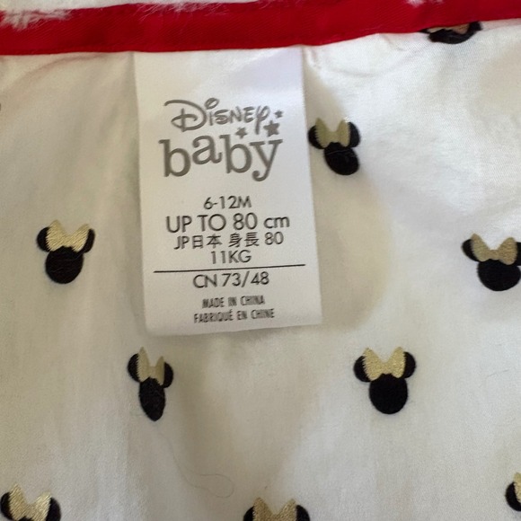 Disney Store Minnie Mouse Faux Fur Girls Jacket Size 6-12m NWOT - Picture 3 of 5